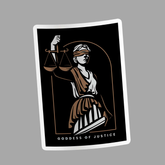 Goddess of Justice Sticker